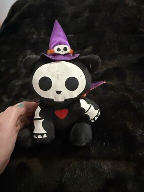 Skelanimals Deluxe Kit the Cat 8 Inch Plush -  Stuffed Animal Halloween